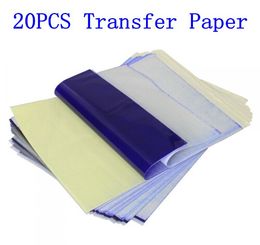 20Pcs Tattoo Stencil Transfer Paper A4 Size Thermal Copier Paper Supplies Tattoo Accessories For Tattoo Supply Free Shipping