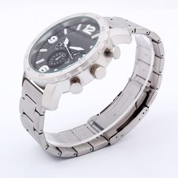 2017 New Design Luxury Men Watch Fashion Dress Casual Steel Strap Quartz Montre Clock Relojes De Marca 3 Dials Wristwatch235n