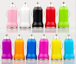 500pcs/lot Mini USB Car Charger Adapter 5V 1A for Mobile Phone Mp3 Mp4