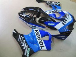 ABS plastic fairing kit for Honda CBR919RR 98 99 blue black fairings set CBR 900RR 1998 1999 OT19