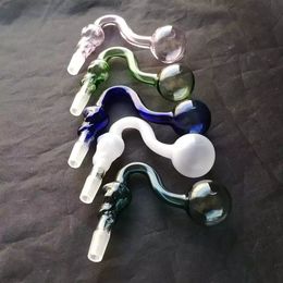 Color bones burner glass bongs accessories   , Glass Smoking Pipes colorful mini multi-colors Hand Pipes Best Spoon glas