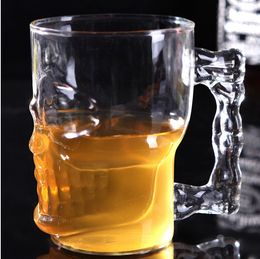 500ml Crystal Skull Glassware Big Size Skull Beer Wine Glasses Fruit Juice Cups Handmade Drink Mugs Glass