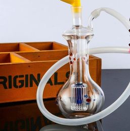 Glass Vase glass hookah, send pot accessories, glass bongs, glass water pipe, smoking, Colour style random delivery