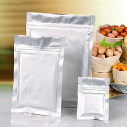 11x16cm Aluminium Foil Laminating Packaging Zip Lock Food Mylar Bags Medical Ice Snacks Coffee Smell Proof Package Heat Seal Reclosable Pouch