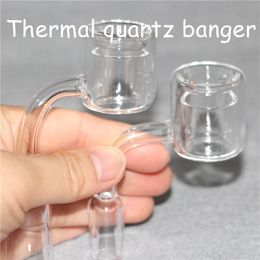 Double Wall Quartz Thermal Banger Nail Hookahs 10mm 14mm 18mm Male and Female for Smoking Silicone/Glass Bongs
