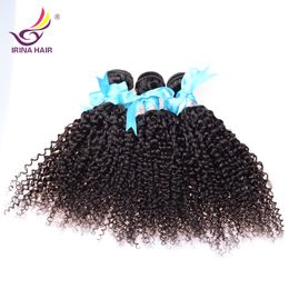 2017 new arrival Human Hair Extensions Brazilian Virgin Hair Weaves 5 bundles Brazilian Virgin hair afro kinky curly wave can Be Dyed