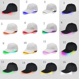 Halloween big children man woman LED Cap cotton Baseball hat fashion Glowing peaked cap DHL C2563