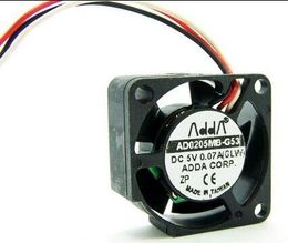 ADDA AD0205MB-G53 5V 0.07A 2.5cm 2510 three wire double ball mute cooling fan