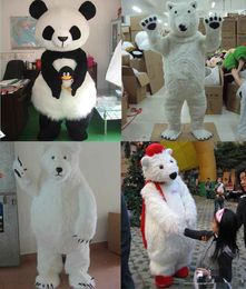 2017 Hot Lovely Polar Bear Mascot Costume Adult Size Animal Theme White Bear Mascotte Mascota Outfit Suit Fancy Dress