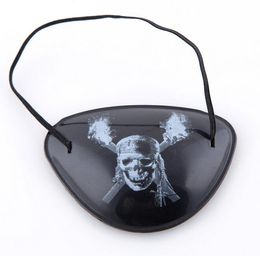 Party mask Cool Eye Patch Blindage accessories pirate One-eye Pirate Eyepatch with Flexible Rope for Christmas Halloween Costume prop Kids decor Toy