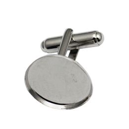 Beadsnice Solid 925 Sterling Silver Cufflinks Wholesale Factory Price French Cufflink Backs with 18mm Cuff link Blanks ID25014
