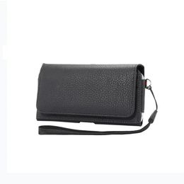 mens casual vintage waist bag mobile phone case multifunction magnetic buckle pouch with card holderhand strap 4 0 to 6 3inch