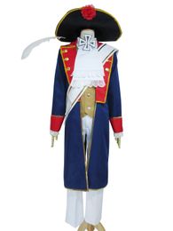 Axis Powers Hetalia Prussia Halloween Uniform Set With Hat Cosplay Costume