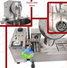 Commercial Full Automatic Donut Food Processing Equipment Machine 110V 220 3000W Stainless Steel Donut Maker Come With 3 Moulds