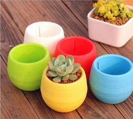 Free Shipping 200pcs New Gardening Flower Pots Small Mini Colourful Plastic Nursery Flower Planter Pots