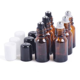 30ml amber Glass Roll Ball Bottle, Essential Oil/Perfume Packaging Container,Makeup Sub-bottling F20171614