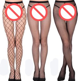 TSY Ladies Sexy Fishnet Stockings Top Mesh Thigh High Knee Socks Long Tights Women Black Lace Pantyhose