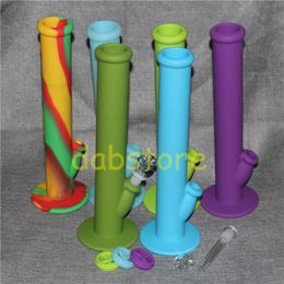 wholesale silicone water bong free shipping DHL Silicon bong glass bongs glass water pipe silicone water pipes silicone bongs