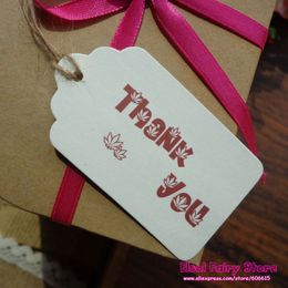 400pcs,4x7cm Thank you gift tag,Paper DIY hang tag cards for party favor box bag deco Free shipping