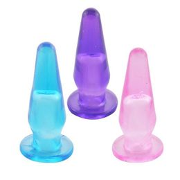 Mini Finger Portable Female Male JELLY Anal Butt Plug Sex Toy Prostate Massager #R91