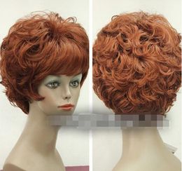 Free Shipping>>> new Sexy Women's Short Red Ladies Curly Hair Wig