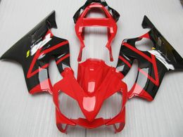 Free Customize Injection mold fairing kit for Honda CBR600 F4I 01 02 03 red black fairings set CBR600F4I 2001 2002 2003