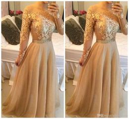 Descuento Vestidos De Fiesta Largos Dorados 2022 en venta en DHgate.com