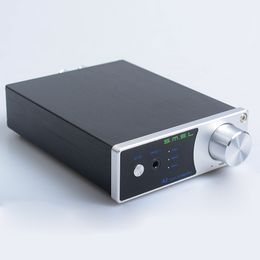 Freeshipping A2 HiFi 2.0 Pure Digital Audio Amplifier Input AUX/RCA Active Subwoofer Output 40W+40W LED Display EQ Setting TDA7492 DV19V