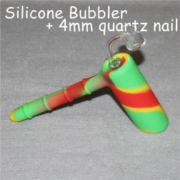 hot sale showerhead silicone hammer bubbler percolator bubbler water pipe matrix smoking pipes tobacco pipe bongs18 8mm male quartz nails