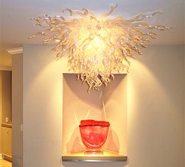 Clear Modern Ceiling Crystal Lamps LED Lights Murano Glass Ceiling lights High Quality Glass Lamps Kitchen Light Fixtures