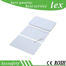 100pcs/lot printable rfid blank F08 13.56MHz 8kbit(1K) white ic card Plastic PVC Contactless Smart Cards