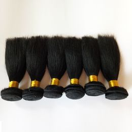 -Brasilianisches Jungfrau-Menschenhaar für kurze Bob-Art-natürliche Farbe Schwarzes # 1 # 1b sexy peruanisches indisches remy Haar-Einschlag 50g 6pc / lot 300g