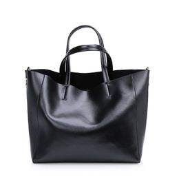 Wholesale- women Genuine leather bags Women Real leather Handbags Large Shoulder bags Vintage bag #40