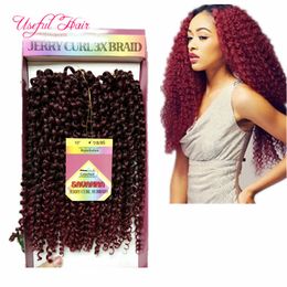MARLEY TWIST SAVANA MAMBO OMBRE CROCHET HAIR EXTENSIONS CHRISTMSA braid in bundles 10INCH DEEP WAVE crochet braids hair FOR BLACK WOMEN