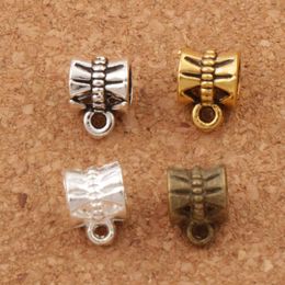 Alloy Butterfly Connectors Bails Loose Beads 9.6x7.1mm 4Colors Antique Silver/Bronze/Gold Fit Charm European Bracelet L692 500pcs/lot