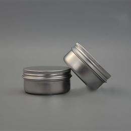 50g Aluminum Jar Refillable Cosmetic Lip Oil Bottle Empty Batom Eye Cream Wax Tin Screw Cap Containers