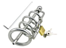 Male Sex Toys Stainless steel Bondage simple chastity devices Cage Gay BDSM Fetish Adult