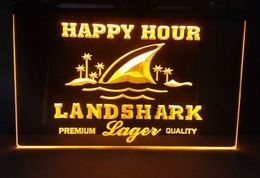 Landshark Larger beer bar pub club 3d signs led neon light sign home decor crafts