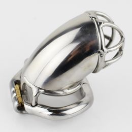 Latest Design Male Chastity Cage Short Stainless Steel Chastity Device Cock Ring For Bondage Sex Toys