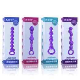 4 Mode Orgasm Vagina Plug Play Pull Ring Ball Sexy Novelties Jelly Anal Special Toy Beads Chain Sex Products For Women