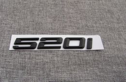 Black " 520 i " Number Trunk Letters Emblem Badge Sticker for BMW 5 Series 520i