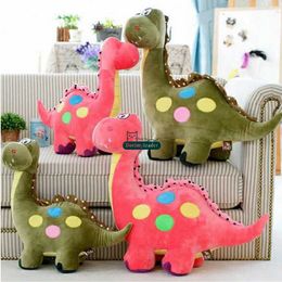 Dorimytrader Pop Cartoon Dinosaur Plush Toy 70cm Giant Stuffed Soft Animal Pillow Kids Play Doll Presents 28inches DY61649