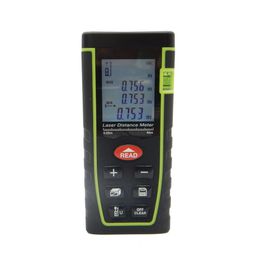 Freeshipping Digital Laser Distance Meter Measure Diastimeter Rangefinders Area/volume/Angle Tester tool T series 40M-60M-80M