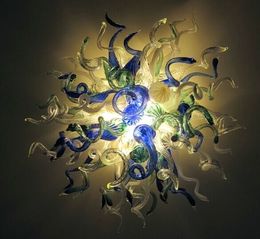 Home Decoration Blown Ceiling Lighting Borosilicate Art Chandelier American Style Murano Glass Chandeliers