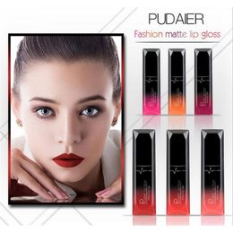 PUDAIER matte Lipsticks 21 Colours Cosmetics Long Lasting Metallic Sexy Red lipstick Tint Velvet Matte Nude Liquid lip gloss