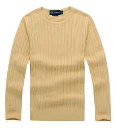 -Бесплатная доставка 2018 новый высокое качество миля wile polo бренд мужской твист свитер вязать хлопок свитер джемпер пуловер свитер маленькая лошадь игра