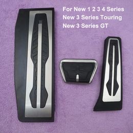 Concept Styling!Car Accessories For BMW New 1 2 3 4 series GT Touring AT Gas Fuel Brake Footrest Pedal Plate Pad Cover Sticker