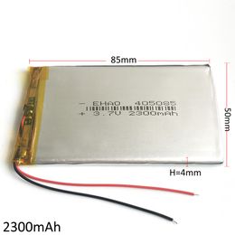 Model 405085 3.7V 2300mAh Li Polymer Lithium Rechargeable Battery high capacity cells For DVD PAD GPS power bank Camera E-books Recorder