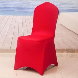 Universal Spandex Chair Cover Flat Front Stretch Spandex Lycra Chair Cover For Hotel Banquet Wedding festival Decoration covers