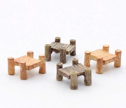 30pcs MOQ wholesale free shiping mini resin reminiscent retro bridge arden fairy miniature used in garden river decoration